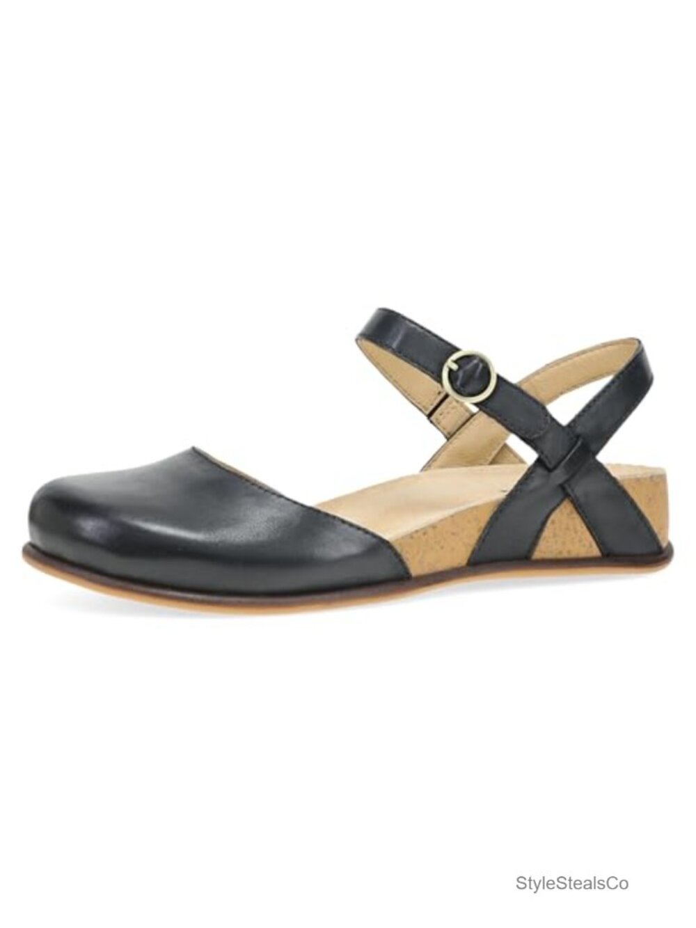 Dansko Christine Mary Jane Low Wedge Shoes Leather Comfort Support